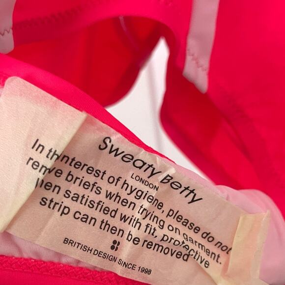 Sweaty Betty Lipstick Medley Pink One Piece Swimsuit Size XS - Picture 4 of 6